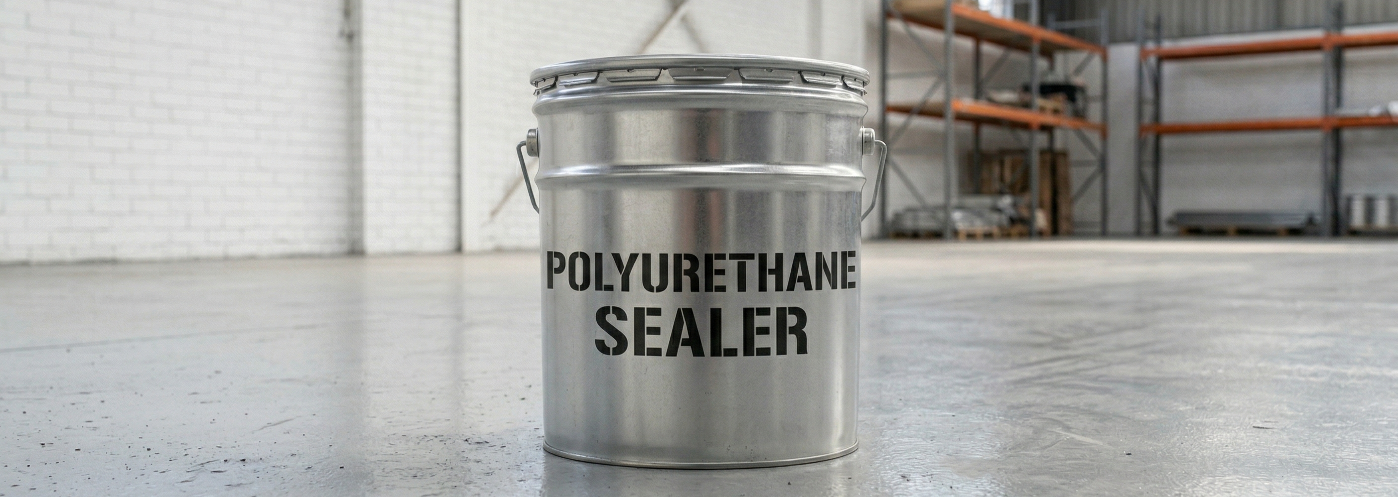 High-performance polyurethane sealer for interior concrete warehouses and workshops.
