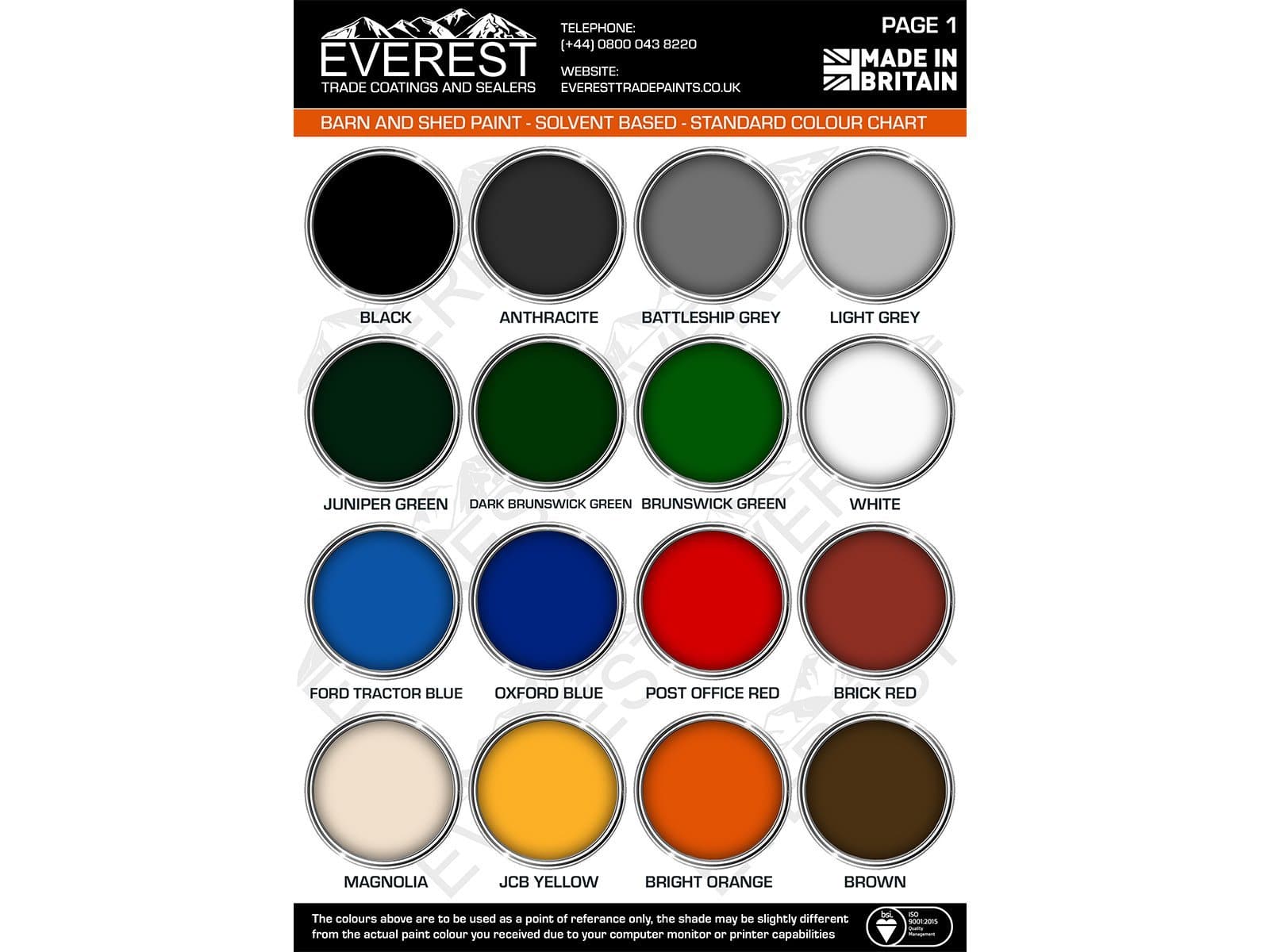 Everest - Agricultural & Industrial Barn Paint - Everest Paints