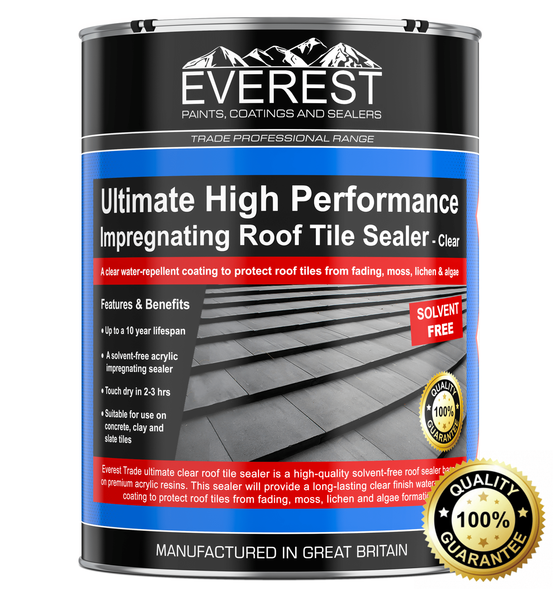 SummitSeal - Roof Tile Sealer - Impregnating - Colour Enhancer - Everest Paints