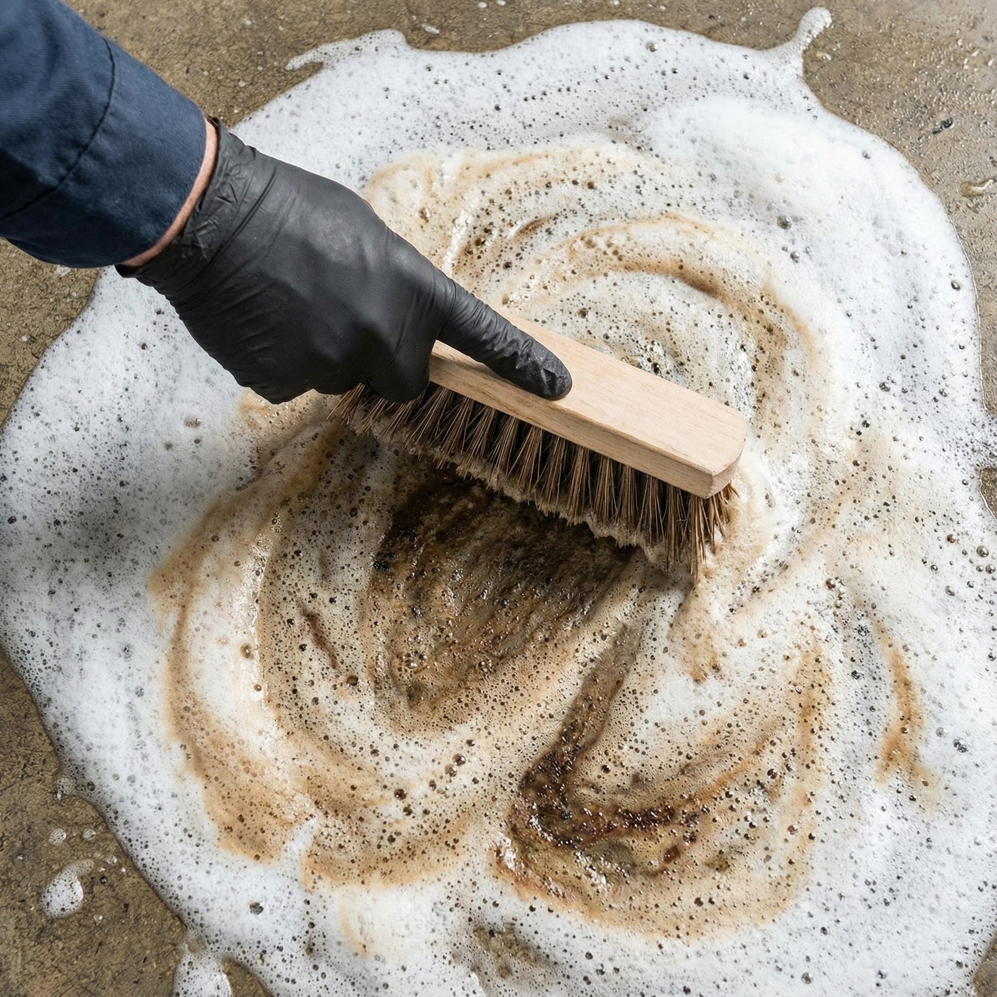 Cleaning Pattern Imprinted Concrete (Stripping Old Sealer) - Everest Paints