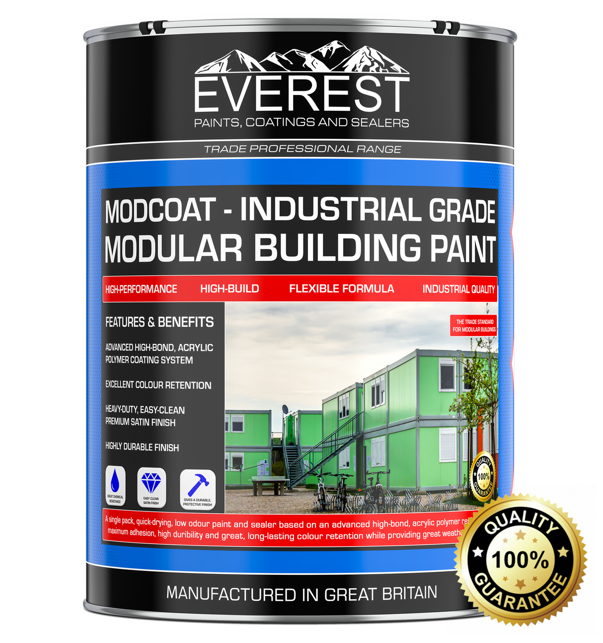 Everest Paints - MODCOAT - Industrial Grade Modular Building Paint - High Build Coating