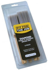 Rodo - 5 Piece Diamond Brush Set - For paint and varnish