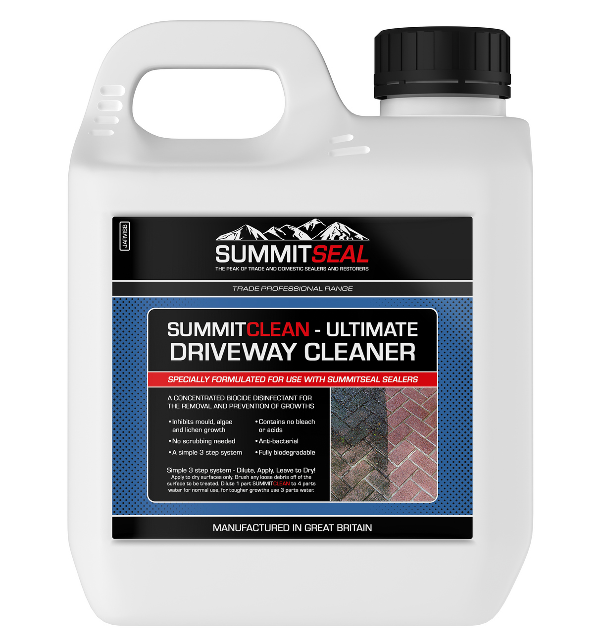 SummitClean - Detergente definitivo per vialetti e cortili (disponibile in 1 e 5 litri)