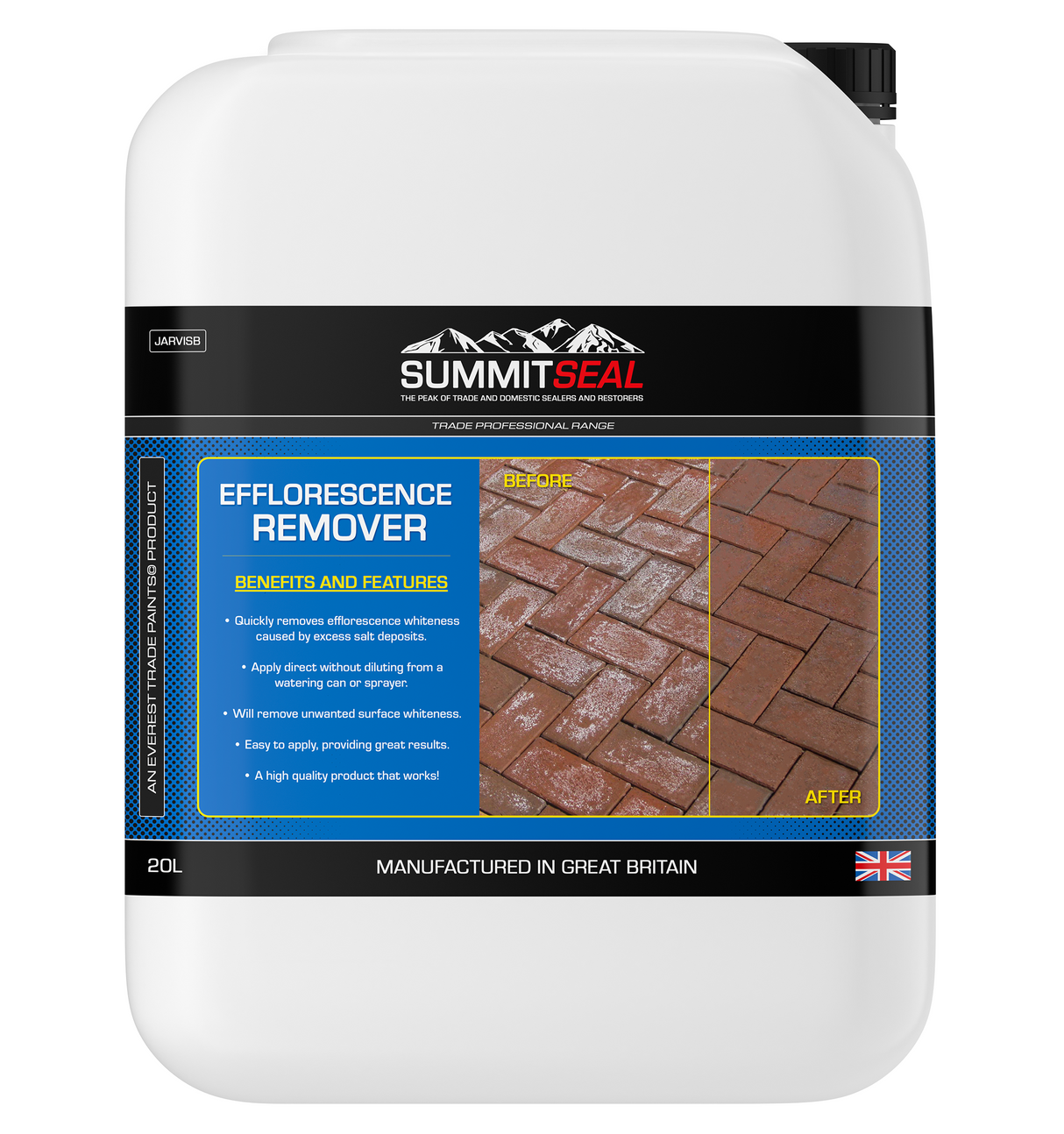 SummitSeal - Efflorescence / Salts Remover For Block Paving Brickwork & Natural Stone